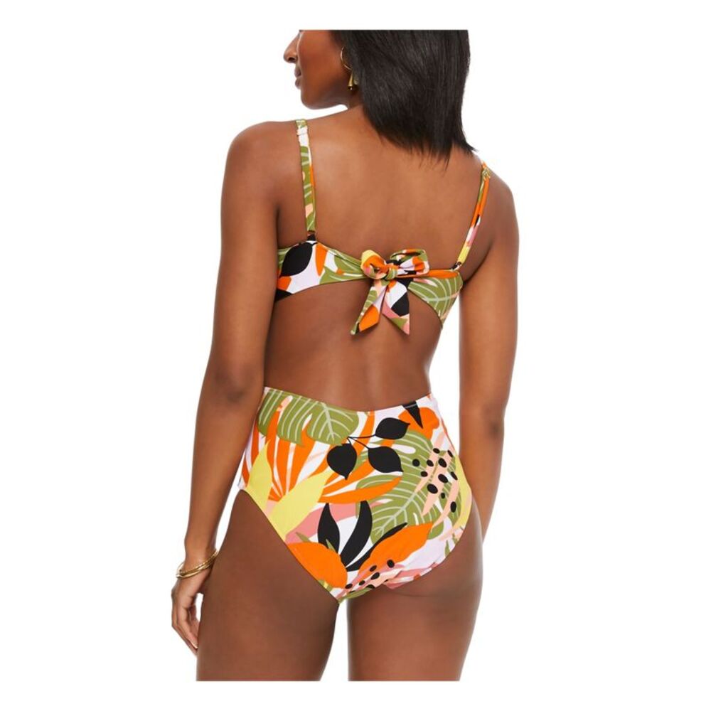 BAR III Women's Green Removable Cups Cutout Ring One Piece Swimsuit XS - Picture 2 of 2